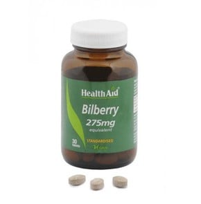 Health Aid Bilberry 275mg για Ενίσχυση Όρασης, 30t