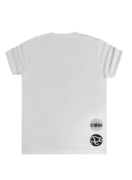 Cosi jeans white rear stamp tee