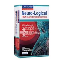 Lamberts Neuro-Logical PEA with Vitamins B2, B6 & B12+ - Νευρικό Σύστημα, 60 caps (8526-60)