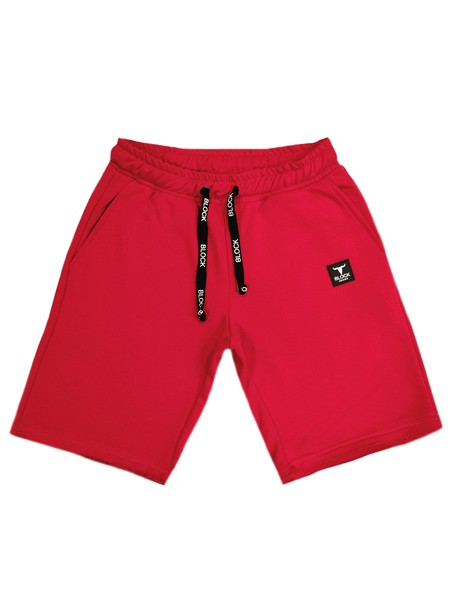BLOCK JEANS RED CLASSIC SHORTS