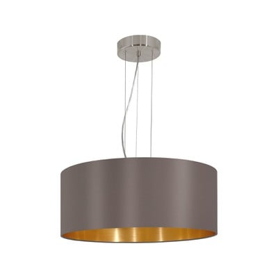 Pendant Light Maserlo With Cappuccino/Gold Shade 3