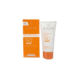 Atache Be Sun Gel Cream Color SPF50+ Oil Free Αντηλιακή Κρέμα Προσώπου Με Χρώμα Για Μεικτή-Λιπαρή Επιδερμίδα 50ml