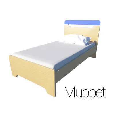 Παιδικό Μονό Κρεβάτι Irven  Muppet 90x190/200
