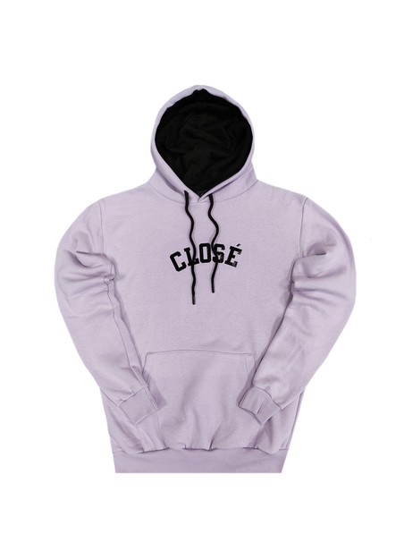 Clvse society lilac shiny logo hoodie