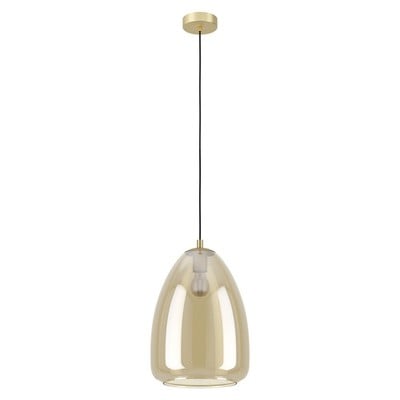 Pendant Light Alobrase Brass Colour With Transpare