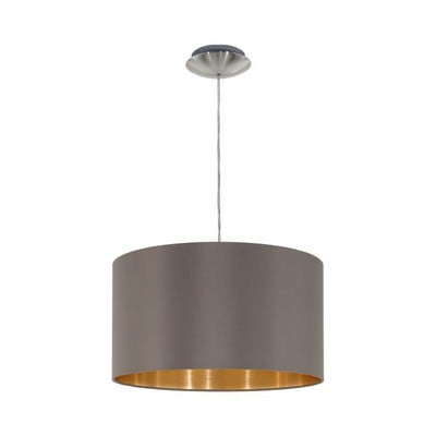 Pendant Light Maserlo With Cappuccino/Gold Shade 1