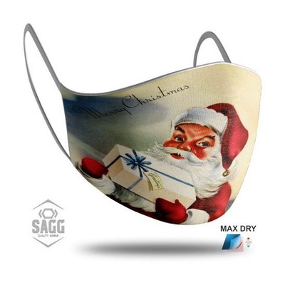 SAGG Unisex Υφασμάτινη Μάσκα Santa Claus 1