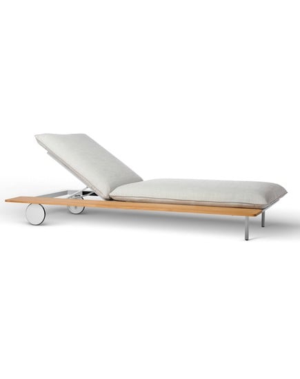 SENJA LOUNGER WITH TEAK TABLE TOP 