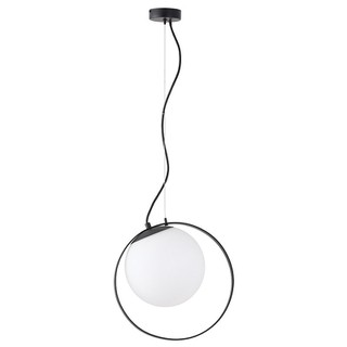 Pendant 1-Light CFL-LED E27 7W Black Bubble 309990