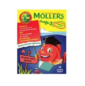 Moller’s Omega -3 Strawberry Flavour, 36 Jellies