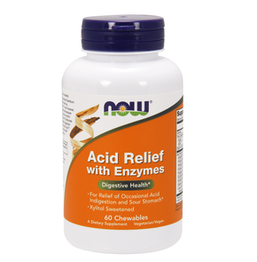 Now Foods Acid Relief with Enzymes - Μασώμενα Δισκ