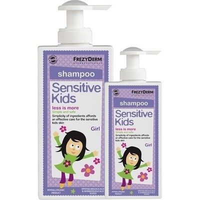 FREZYDERM Sensitive Kids Shampoo Girls Παιδικό Σαμπουάν Για Κορίτσια 200ml & 100ml Δώρο