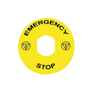Legend Plate for Emergency Stop ZBY8330