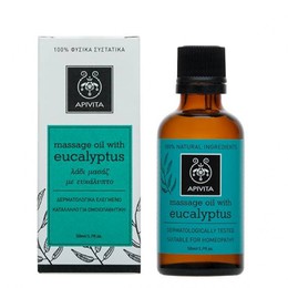 Apivita Eucalyptus Λάδι Μασάζ για το Χειμώνα με ευκάλυπτο & δεντρολίβανο 50ml