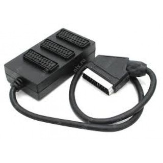 SCART-3XSCART Female Cable Black EA3023 ΜΡΕ 01.079