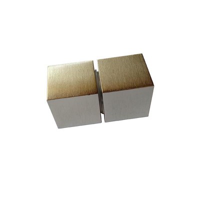 Πόμολο αλουμινίου μίνι τετράγωνο διπλό 30x30mm χρώ