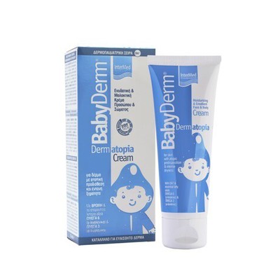 INTERMED Babyderm Dermatopia Cream Ενυδατική & Μαλακτική Κρέμα Προσώπου & Σώματος Για Βρέφη & Παιδιά 75ml