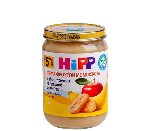 HiPP Fruit & Cereal Apple-Banana with Baby Biscuit (190g) – buy
