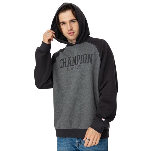 Champion Men Hooded Sweatshirt (219169)-GREY