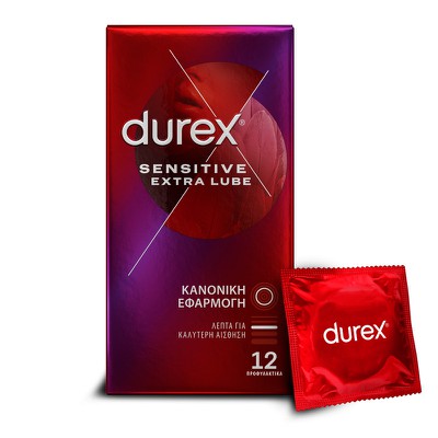 Durex Sensitive Extra Lube Prophylactic Thin for B