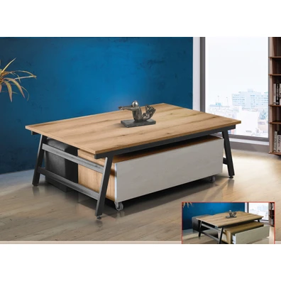 Τραπεζάκι Σαλονιού Mango 120x80cm Μελαμίνη Με Επιλ