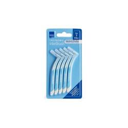 Intermed Ergonomic InterBrush Interdental Brushes With Handle 0.6mm Blue Size 3 5 pieces
