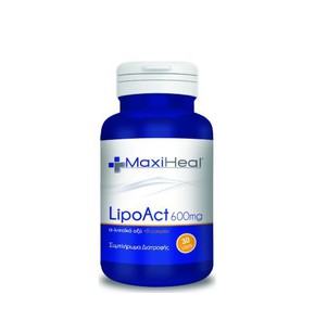 MaxiHeal Lipoact 600mg-Συμπλήρωμα Διατροφής με Α-Λ