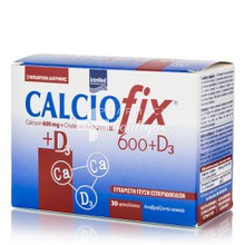 Intermed Calciofix 600 & D3 (Ασβέστιο 600mg & Vitamin D3 200i.u.), 30 φακελ.