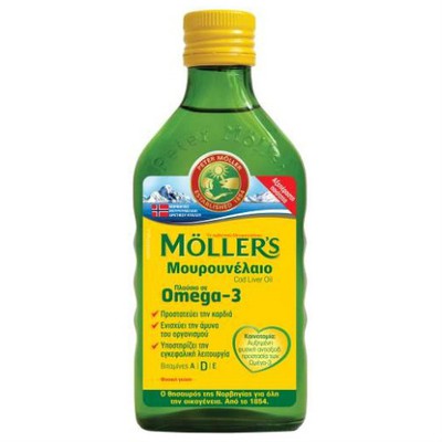 Moller's - Μουρουνέλαιο Πλούσιο σε Omega 3 με Φυσική Γεύση - 250ml