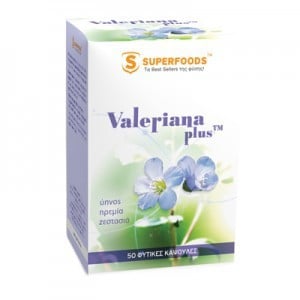 SUPERFOODS Valeriana plus 50 φυσικές κάψουλες