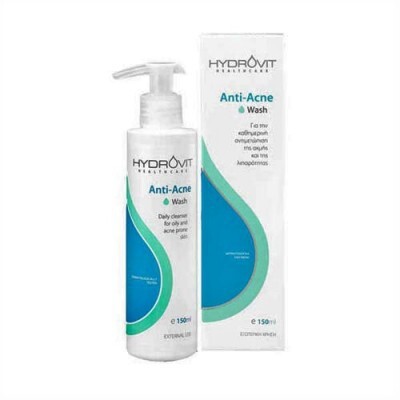 HYDROVIT Anti-Acne Wash Τζελ Καθαρισμού Προσώπου Για Λιπαρη Και Ακνεϊκή Επιδερμίδα 150ml