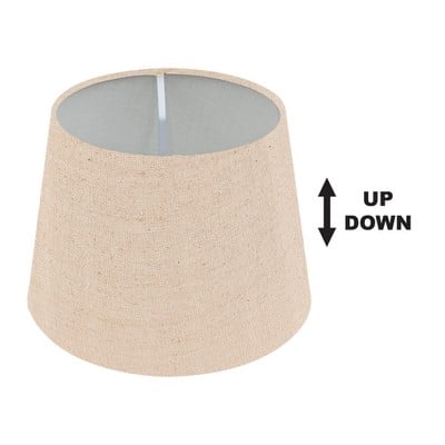 Up/Down Fabric Lampshade Beige