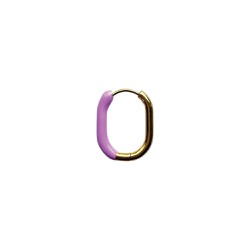 InoPlus Borghetti Earrings Squared Gold Purple 1 pair 