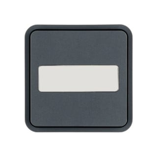 Cubyko IP55 Plate KNX 1 Button with Labeling Gray 