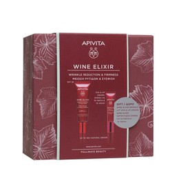 Apivita Promo Wine Elixir Wrinkle & Firmness Lift Day Cream SPF30 Αντιρυτιδική Κρέμα Ημέρας 40ml & Δώρο Wine Elixir Wrinkle Lift Eye & Lip Cream Αντιρυτιδική Κρέμα Για Μάτια & Χείλη 15ml