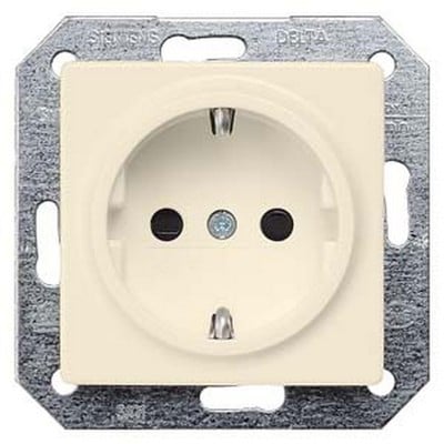 Delta I-System Πρίζα Σούκο Κρεμ Electrical White 5