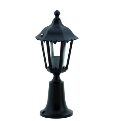 Aluminium Column Light Lantern Black Height:40cm Ε