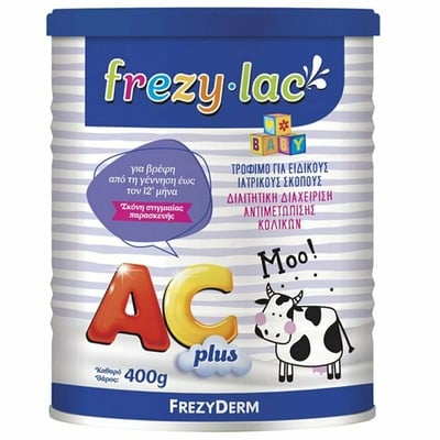 FREZYLAC AC Plus 0-12m  Βρεφικό Γάλα Αντιμετώπισης Κολικών Σε Σκόνη 400gr