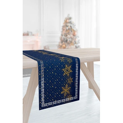 Χριστουγεννιάτικη Τραβέρσα 2031 Blue Laser cut 40x