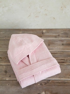 Μπουρνούζι με κουκούλα Zen - Summer Pink
