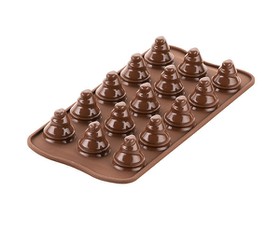 Silikomart Φόρμα Σιλικόνης για 15 Σοκολατάκια 3D Choco Trees 33X27cm – 120ml