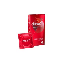 Durex Sensitive Thin Feel Condoms Λεπτά Προφυλακτικά Για Καλύτερη Αίσθηση Με Κανονική Εφαρμογή 6 τεμάχια