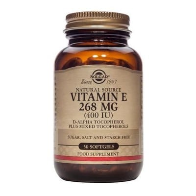 Solgar Vitamin E Natural 400IU Softgels 50 Μαλακές