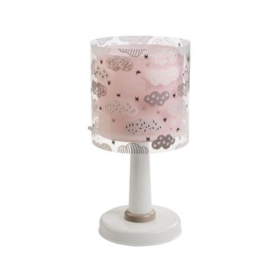 Kids Table Lamp Clouds Pink 1Xe14