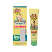 EARTH'S BEST BABY TOOTHPASTE STRAWBERRY&BANANA 45GR (+GUM BRUSH)