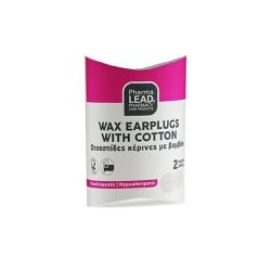 Pharmalead Wax Earplugs With Cotton Ωτοασπίδες Κέρινες Με Βαμβάκι  2 τεμάχια