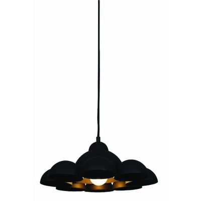 Pendant Light Hl-3591-S Conall Black With Shades J