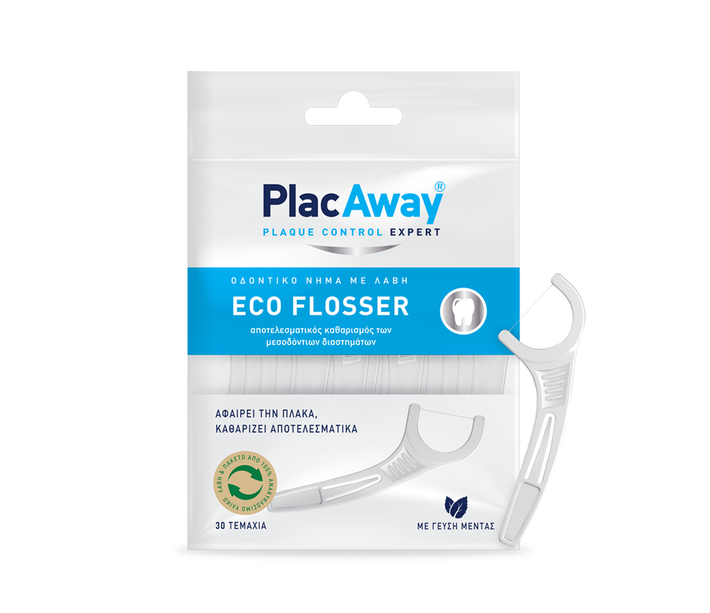 PLAC AWAY ECO TWIN-LINE FLOSSERS 30ΤΕΜ