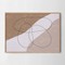 Abstract minimalistic line art wood