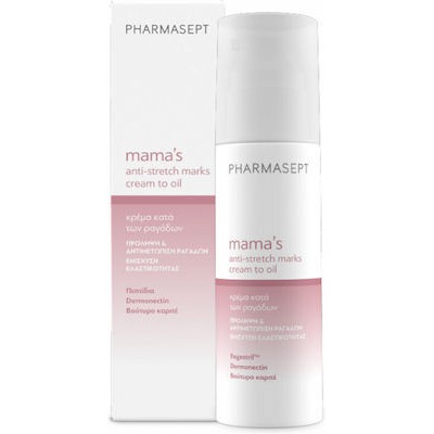 PHARMASEPT Mama's Anti-Stretch Marks Cream to Oil Πρόληψη & Αντιμετώπιση Ραγάδων, Κατάλληλο Για Την Εγκυμοσύνη 150ml